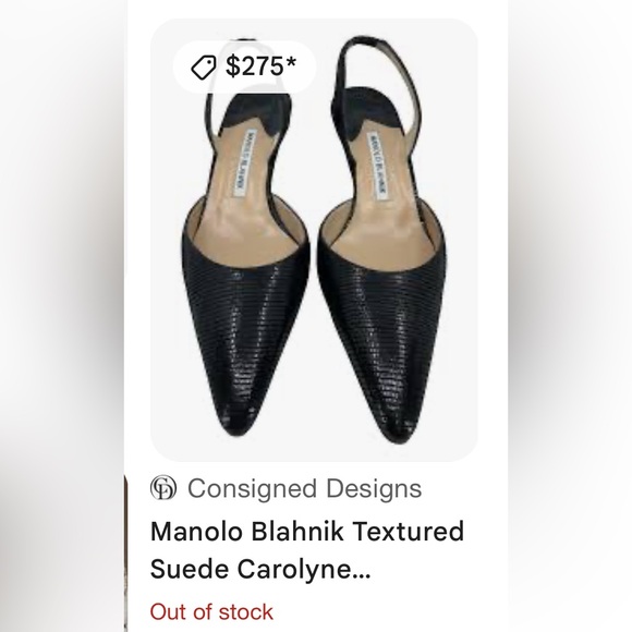 Manila Blahnik Raffia Pointed Toe Kitten Heel Slingbacks - Picture 5 of 11